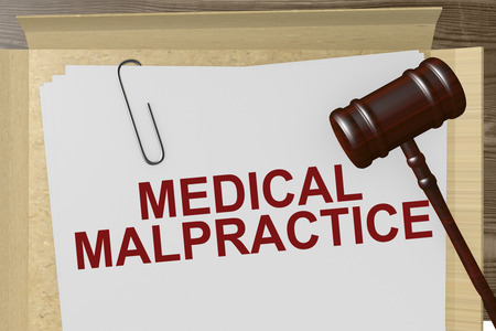 45285985 - medical malpractice paperwork on legal papers